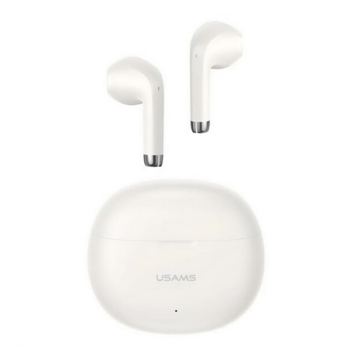 Usams rhymbo bluetooth fülhallgató sztereo, v5.3, tws, zajszűrő + töltőtok, bézs