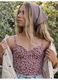 Roxy női fürdőruha, egyrészes, nylon/elasztán, barna/fehér, XS INTL