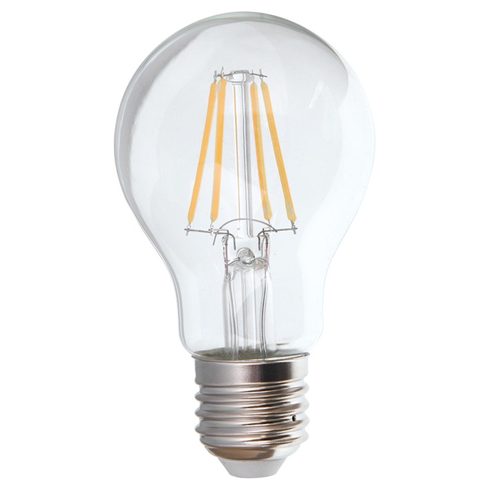 Bec Led Iskra A60 E27 4W 2700K Filament