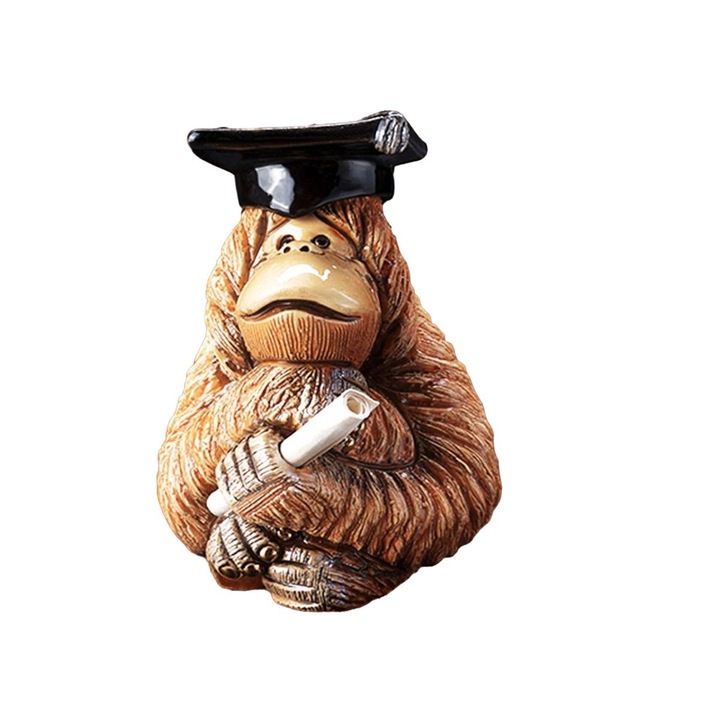 Figurina decorativa Luka Absolwent, aurita, 6x6x10cm