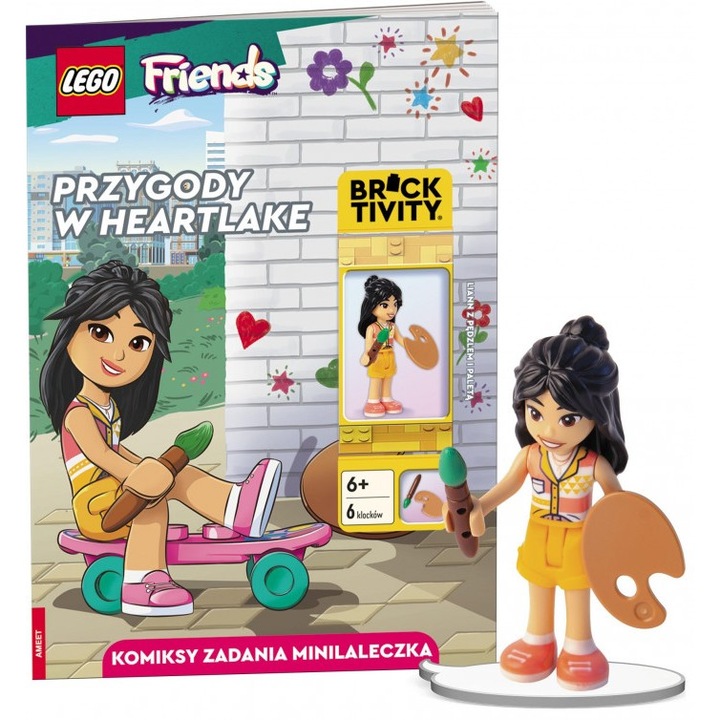 Carte pentru copii "Lego Friends Przygody w Heartlake", Ameet, 2024, Figurina inclusa