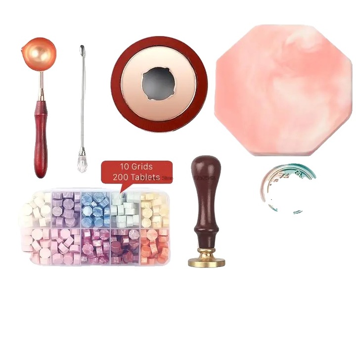 Set de sigilare cu ceara, Multicolor