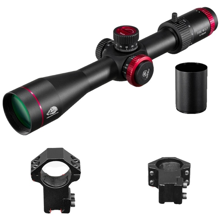 Luneta de vanatoare, 4-16X44, reticul sniper, plan focal prim, 11mm