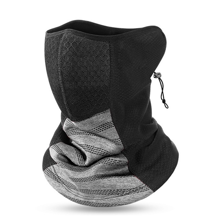 Guler, Mesh / Fleece, Pentru Iarna, Negru