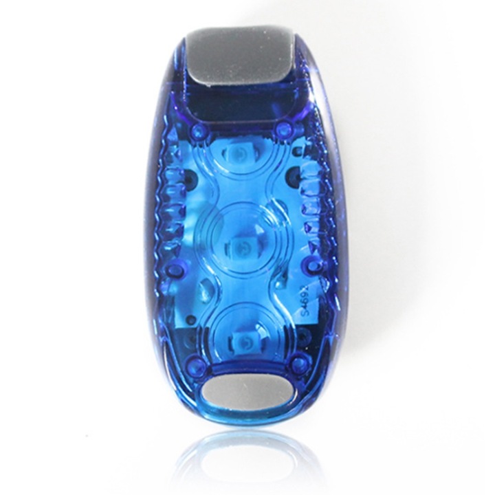Lumina LED pentru rucsac, QttvbTna, clip de prindere, rezistent, pentru activitati nocturne, albastru