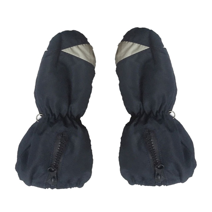 Hókesztyű, QttvbTna, poliuretán, vízálló, állítható kialakítású bélés, 21,5 x 7 cm, fekete