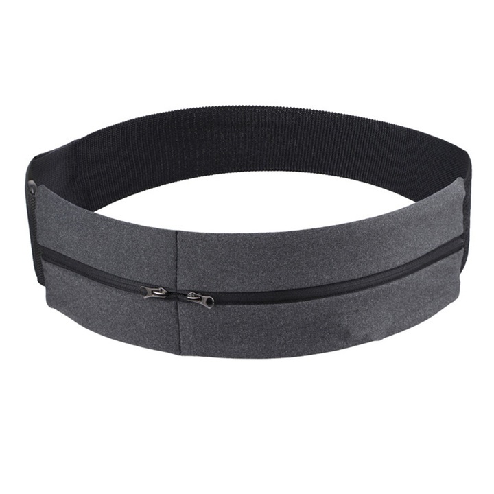 Unisex sporttáska, állítható, futáshoz, túrázáshoz, kerékpározáshoz, 68x140cm, fekete