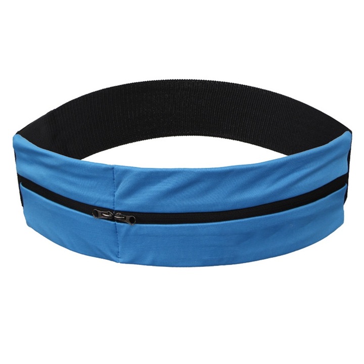 Unisex sporttáska, állítható, futáshoz, túrázáshoz, kerékpározáshoz, 68x140cm, fekete