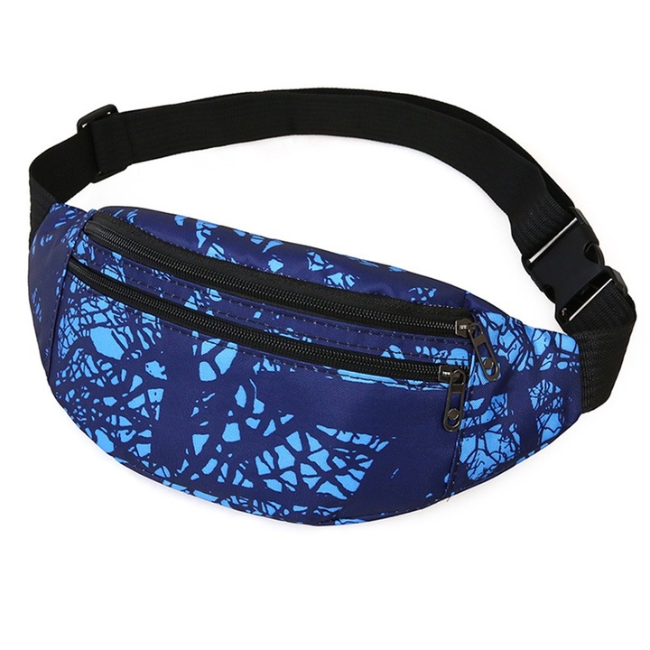 Sport övtáska, Retro, kék, állítható