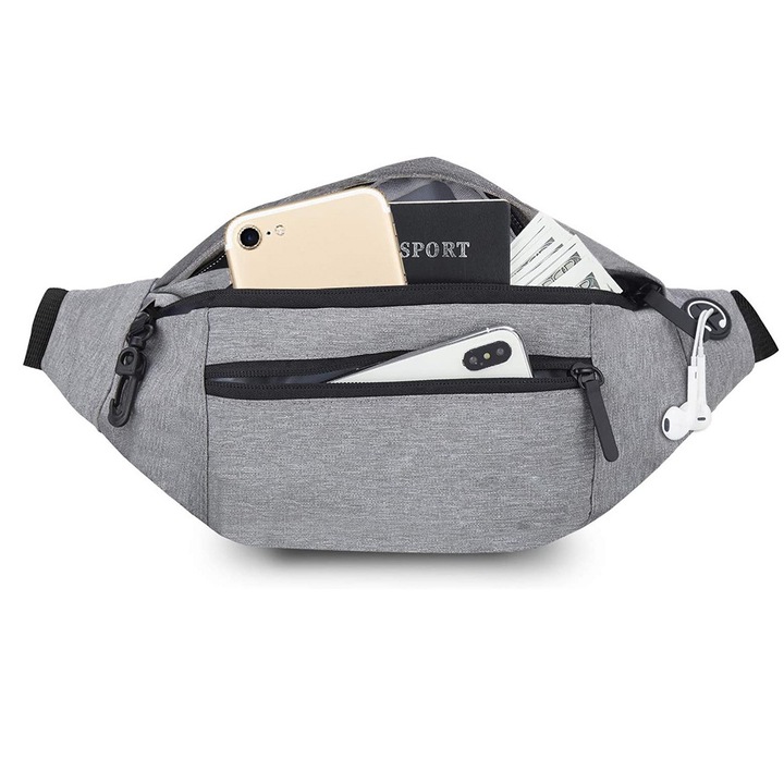 Deréktáska nőknek és férfiaknak, állítható pánttal túrázáshoz, szabadtéri utazáshoz, edzéshez, futáshoz, alkalmi viseletre