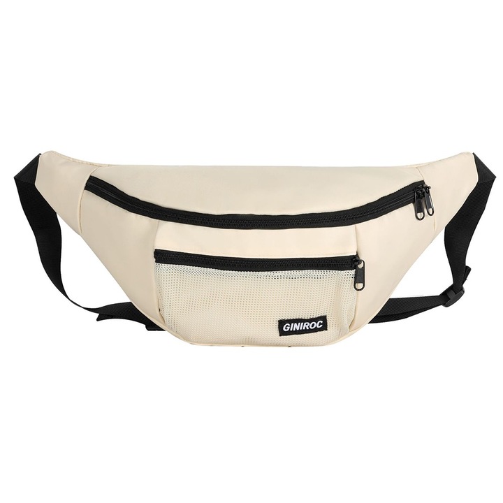 QttvbTna Unisex kézitáska, vízálló, állítható, fekete