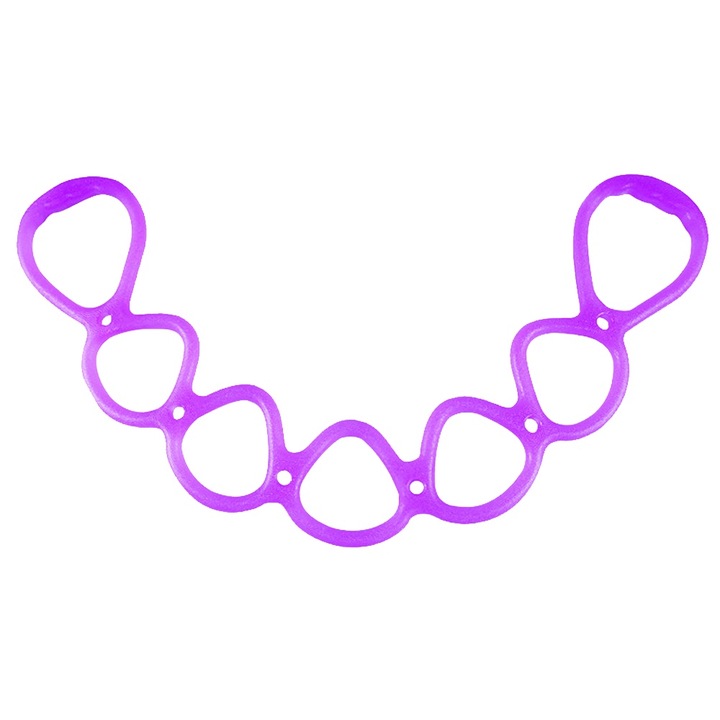 Set de extensoare pentru intreg corpul, 7 bucle, mov