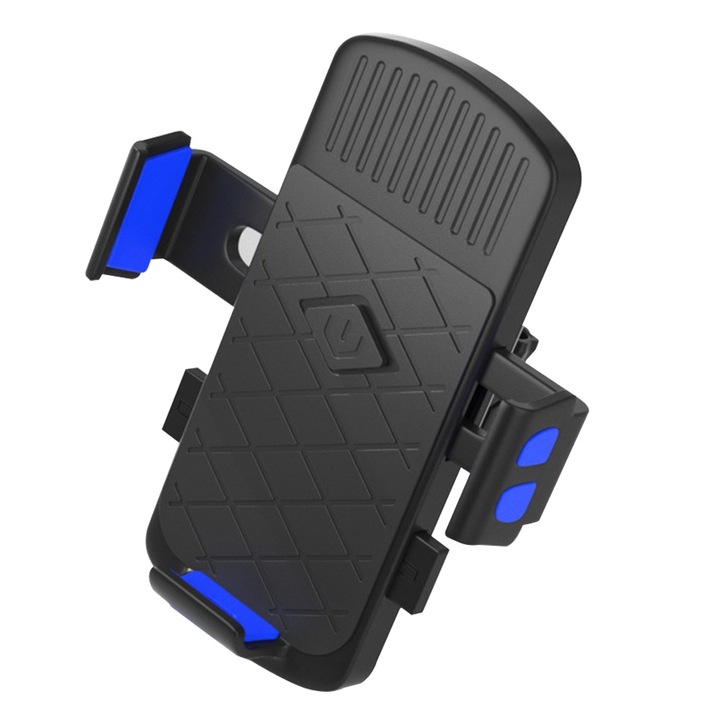 Suport telefon pentru bicicleta si motocicleta, ajustabil, fixare sigura, negru