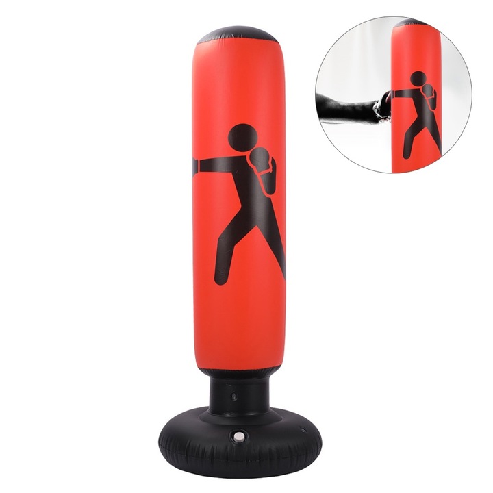 Coloana gonflabila de box pentru copii, 57x155cm, multicolor, set cu pompa