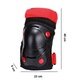 Set protectie pentru copii Jormftte, genunchiere, cotiere, protectii pentru incheieturi, negru si rosu, 23x40x6cm