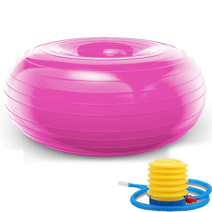 Minge Roz Minge de echilibru QttvbTna, PVC, roz, 50x30cm, cu pompa - eMAG.ro