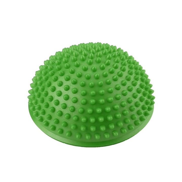 Масажна топка за баланс QttvbTna, PVC, зелена, 15x15x10см