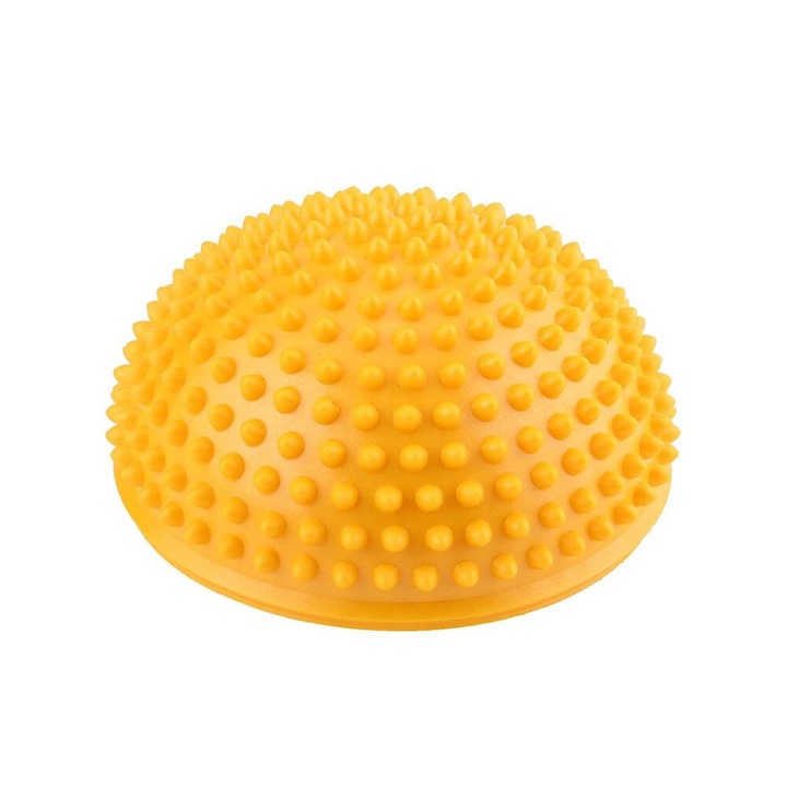 Aparar de masaj pentru picioare QttvbTna, PVC, galben, 15x15x10cm