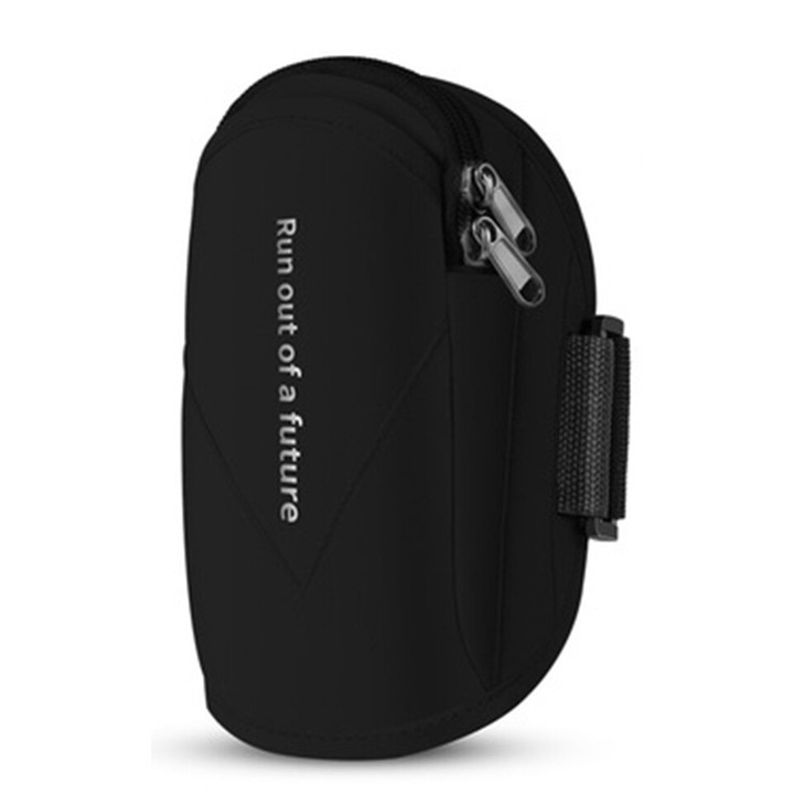 Telefon kartáska, QttvbTna, Vízálló anyag, 18 x 9 cm, Fekete