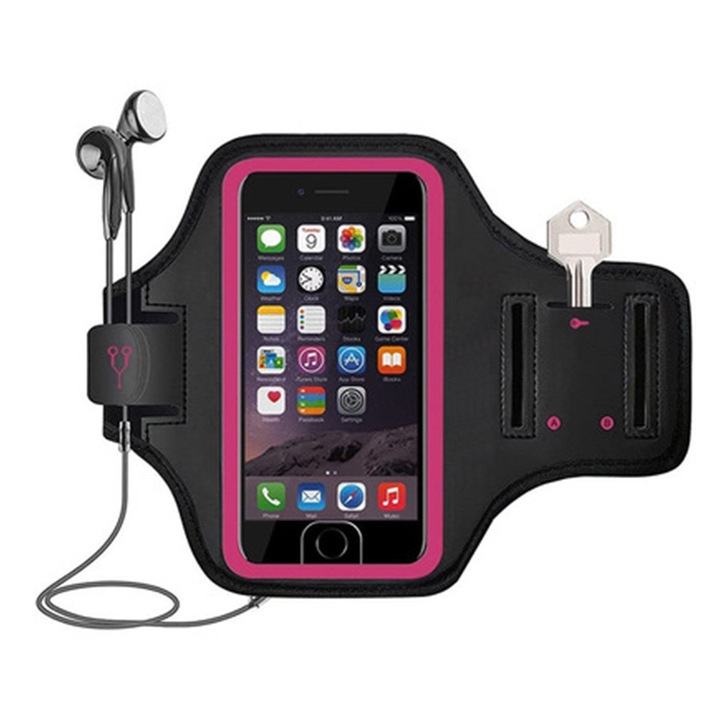Univerzális sporttáska telefonhoz, neoprén, 47x19,5cm