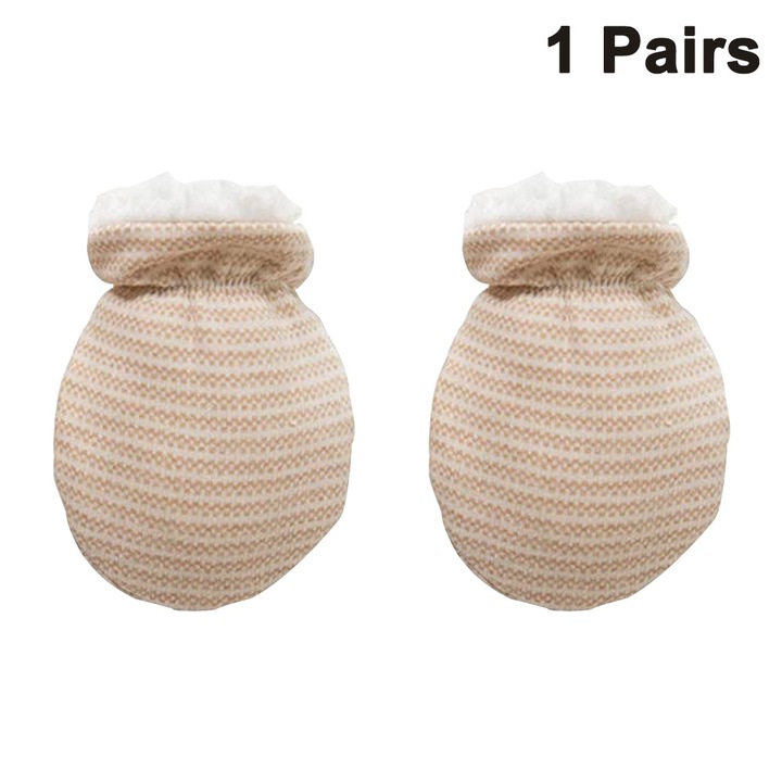 Meleg kesztyű babáknak QttvbTna, pamut és gyapjúutánzat, tarka, 11x8cm