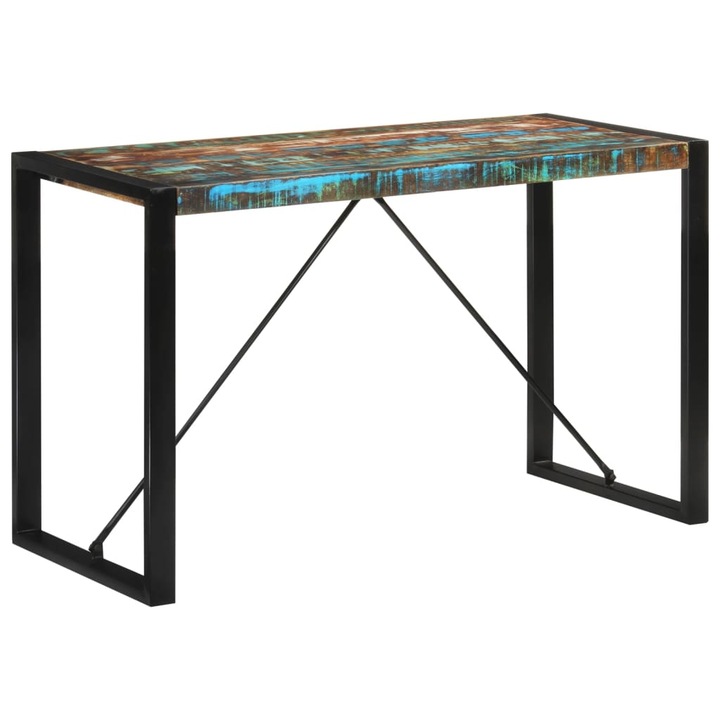 Трапезна маса vidaXL, 120x55x76 cм, Регенерирано дърво масив, 13.55 Kg