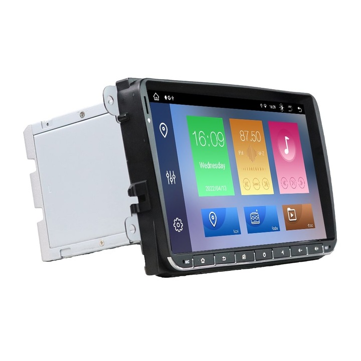 Navigatie tip OEM Display HD IPS 9" Android, GPS, CarPlay, Bluetooth, Radio, Slot cartela SIM VW Golf V 2003-2010 8-Core 2.0 GHz 8+128GB