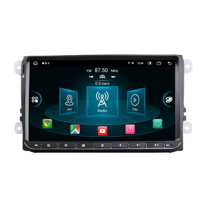 Navigatie Display HD IPS 9" Android, GPS, CarPlay, Bluetooth, Radio, Slot cartela SIM Golf VI 2008-2014