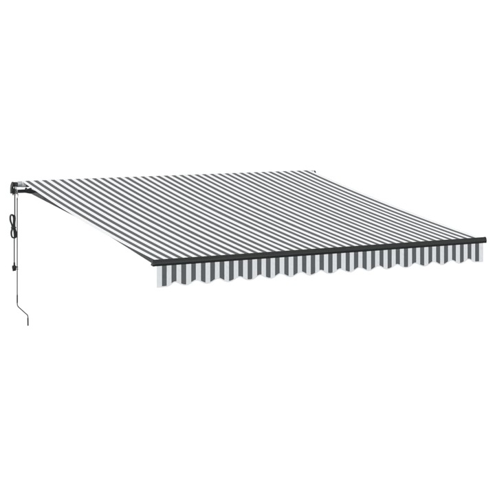 vidaXL antracitszürke és fehér automata napellenző 400 x 350 cm 3215810