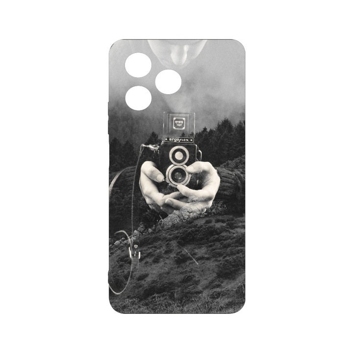 Husa BestCase® Slim SIlicon 0.8MM, Съвместим с Realme Note 50, Двойна експозиция, Защита на камерата, Устойчив на износване, c-B 13