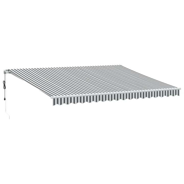 Copertina retractabila automat vidaXL, antracit/alb, 450x300 cm, 30.6 kg