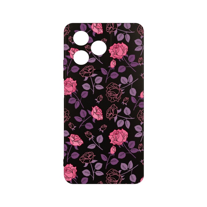 Husa pentru OPPO A40, BestCase® Slim SIlicon, Rose, Protectie Camera, Antisoc, Rezistenta la uzura, c-B 168