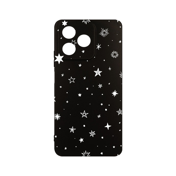 Husa pentru OPPO A40, BestCase® Slim SIlicon, Stars, Protectie Camera, Antisoc, Rezistenta la uzura, c-B 143