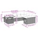 Set canapele de gradina cu perne, vidaXL, 10 piese, maro, poliratan, 79.1 kg 3268143