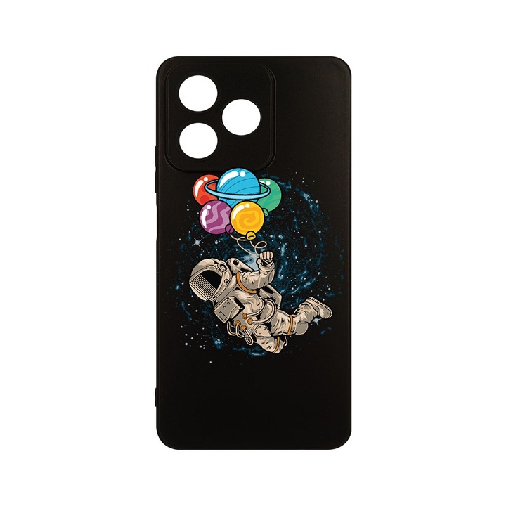 Husa BestCase® Slim SIlicon 0.8MM, съвместима с Realme Note 50, Happy Astronaut, Защита на камерата, Устойчива на износване, c-B 773