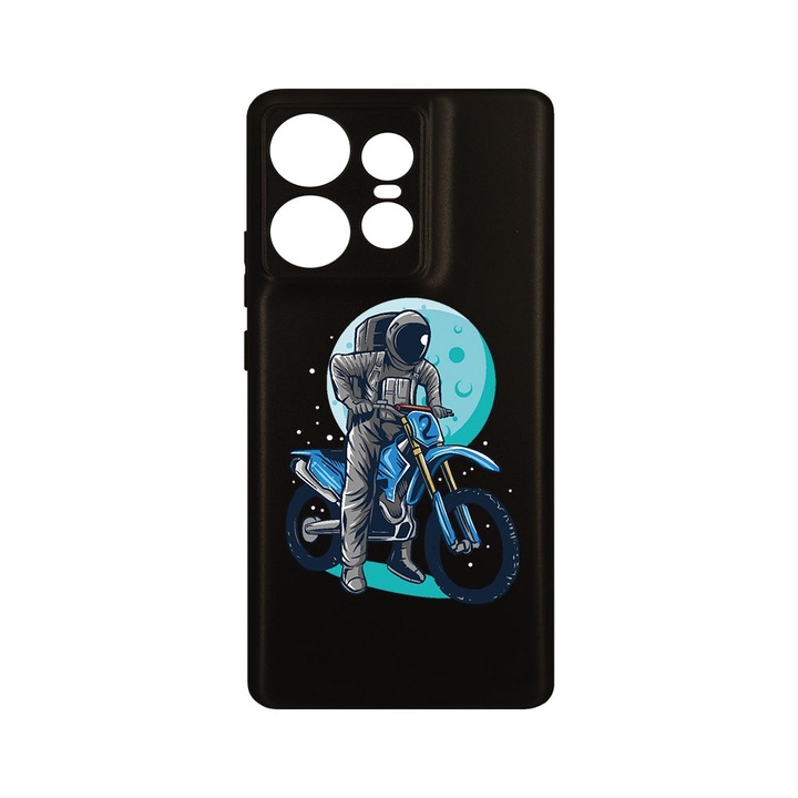 Калъф BestCase® Slim SIlicon 0.8MM, съвместим с Motorola Edge 50 Pro, Астронавт Моторист, Защита на камерата, Устойчив на износване, c-B 828