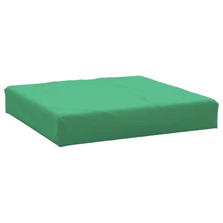 Perna pentru paleti vidaXL, verde, 60x60x9,5 cm, tesatura Oxford 361797