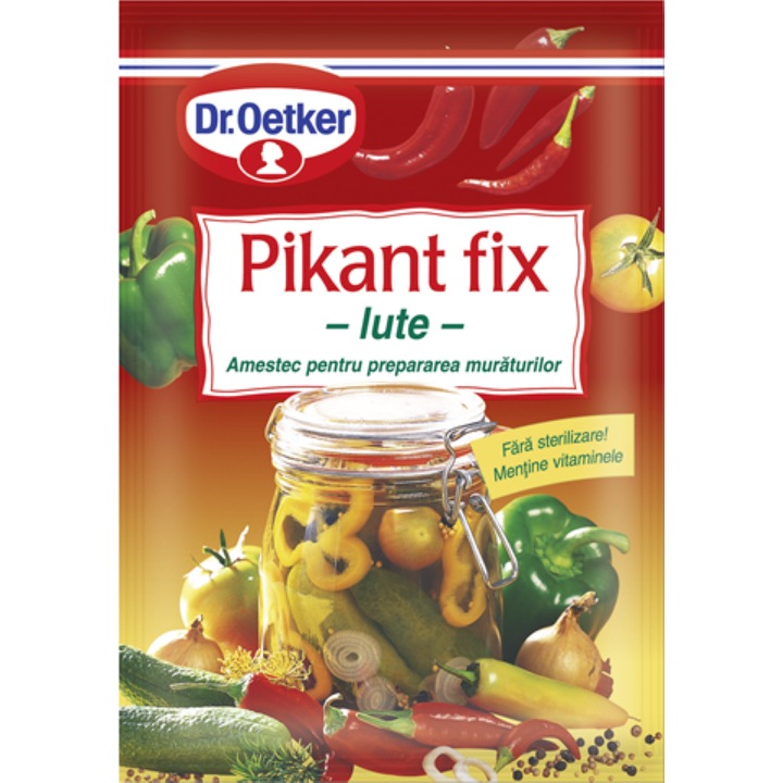 5 db Pikant Fix Iute DR. OETKER, Ideális savanyúsághoz, 100 g, Tartósítószer