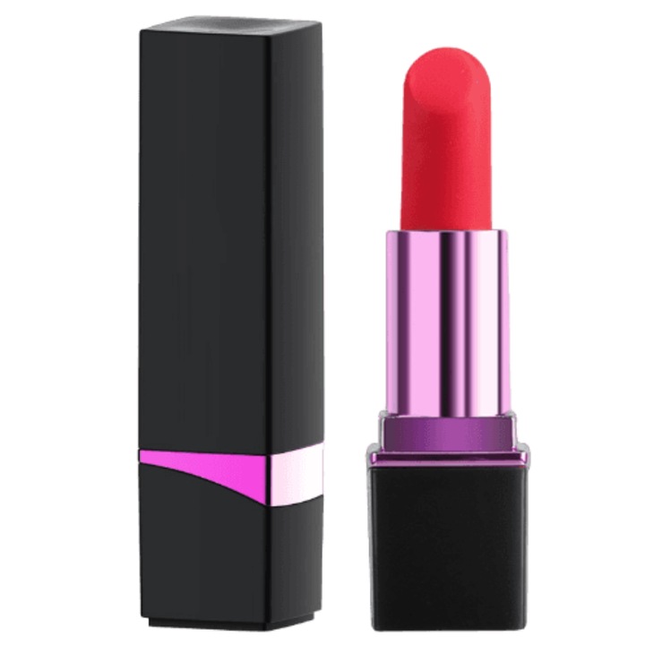 Minivibrátor ajakrúzs, MzcrJosv, 10 intenzív vibrációs mód, USB töltés, vízálló, tökéletes méret 9,3 x 2,2 cm, nem mérgező szilikon anyag, hipoallergén, fekete