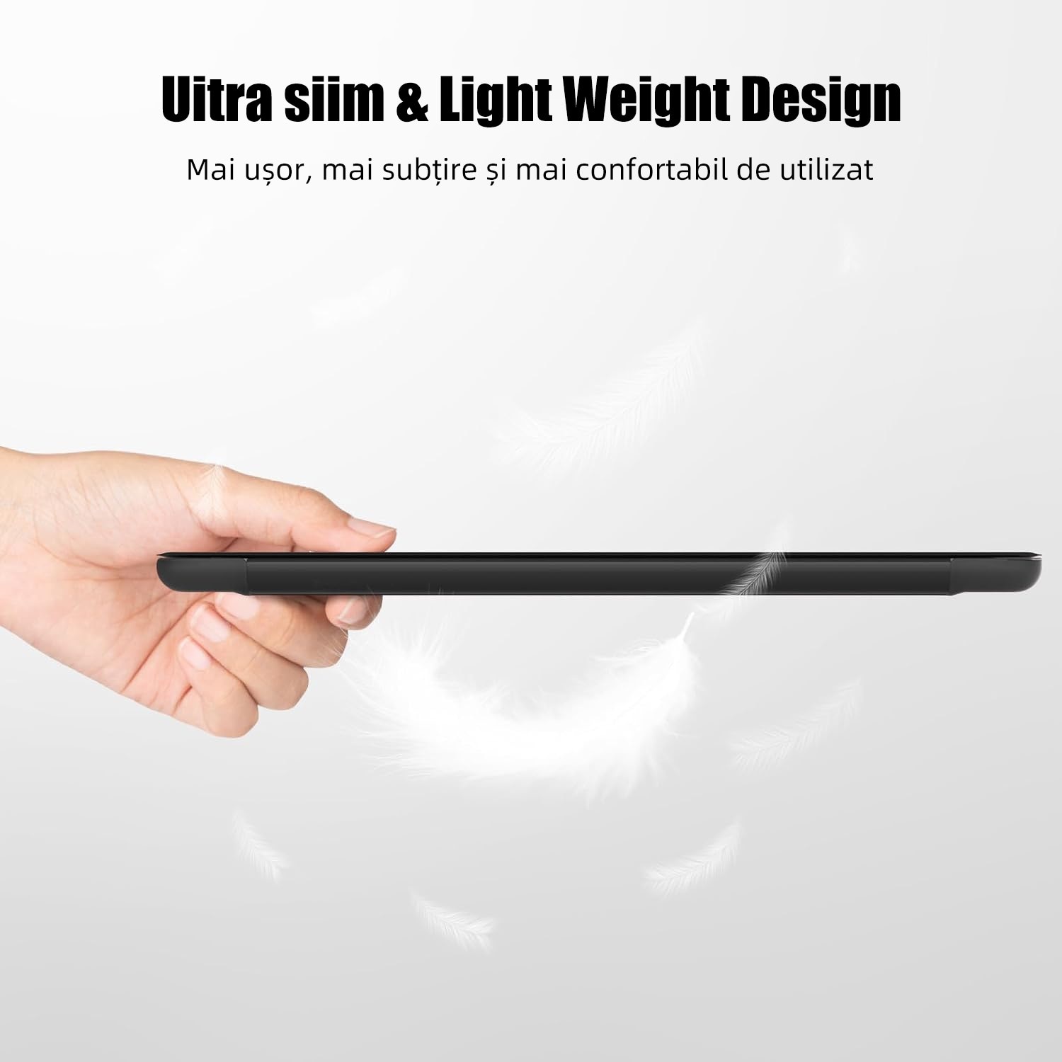 Husa tableta, Compatibila Apple iPad 7/8/9 10.2", 2019 2020 2021 Husa suport pentru creion, REDKID®, Grey Beige