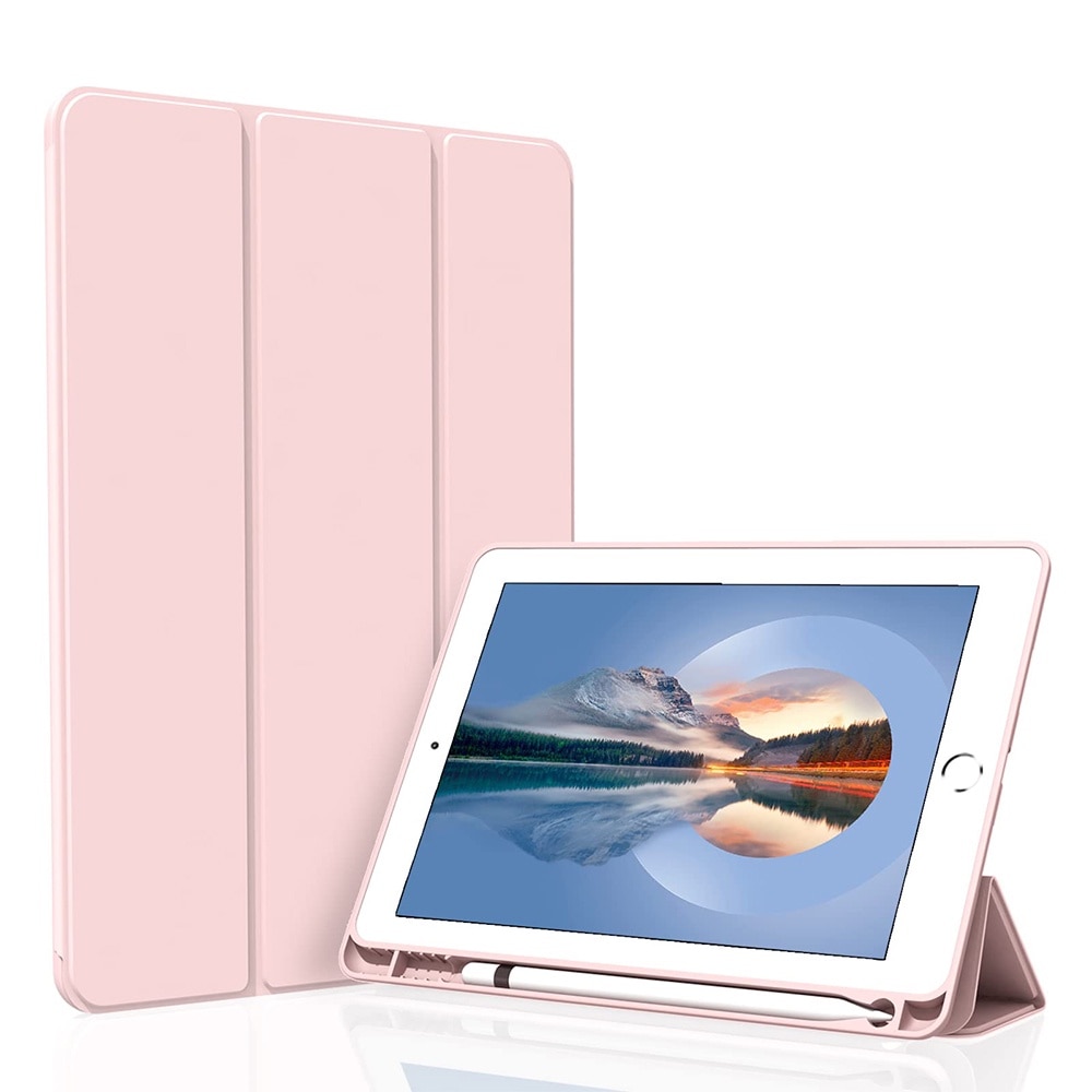 Husa tableta de protectie, Compatibila Apple iPad 10.9 inch 2022, Husa suport pentru creion, REDKID®, Roz