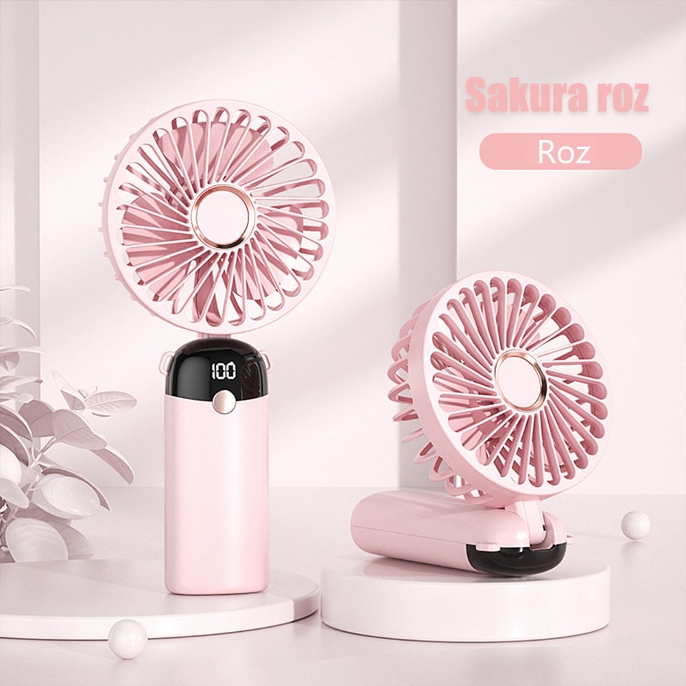 Ventilator Ultra Portabil, 3 in 1, REDKID® De Mana, 2000 MAH De Birou ...
