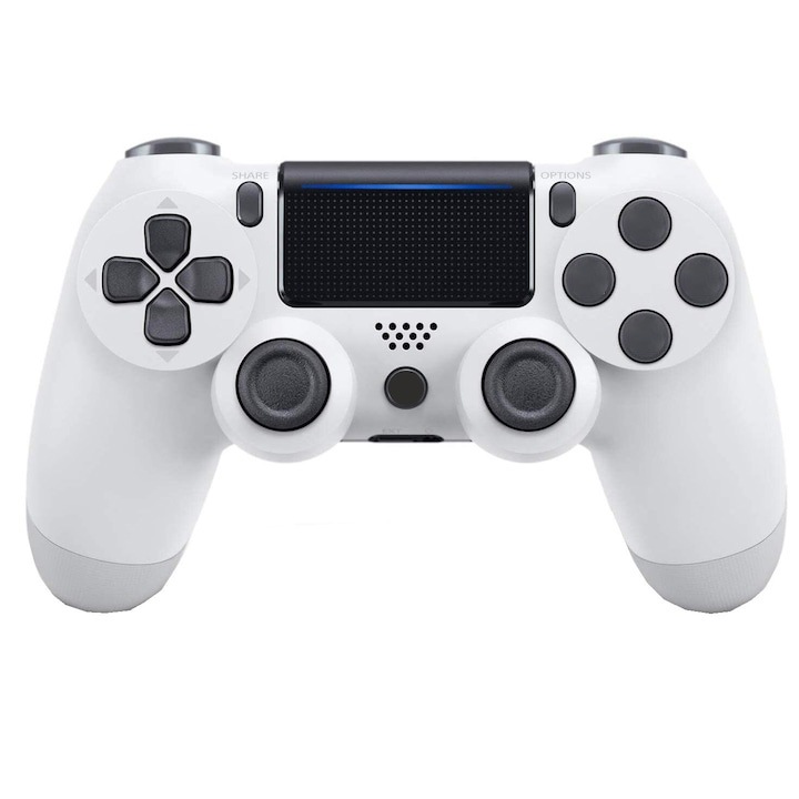 Bolongking PS4 vezeték nélküli játékvezérlő, Bluetooth Dual Shock, PC-hez, PS4 Nintendo Switch, fehér