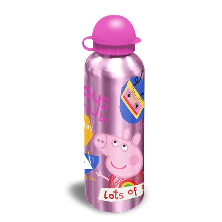 Sticla apa aluminiu Peppa Pig Perfect Day, 500ml Roz