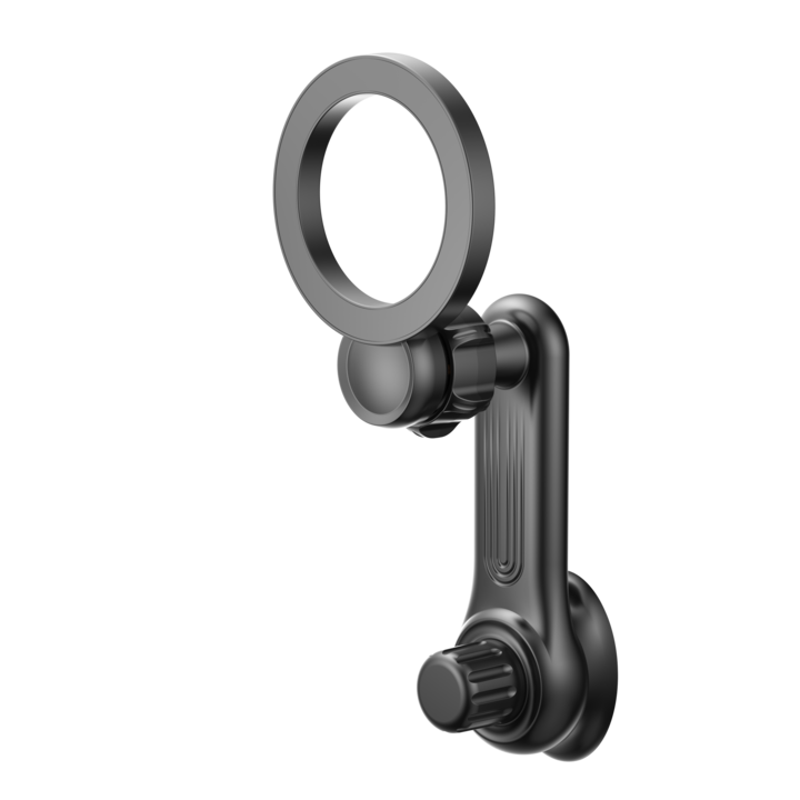 Autós telefontartó, SDLOGAL®, Mágneses, MagSafe és univerzális telefonnal kompatibilis, 360⁰ forgatással, szellőzőrács klipszel, fekete