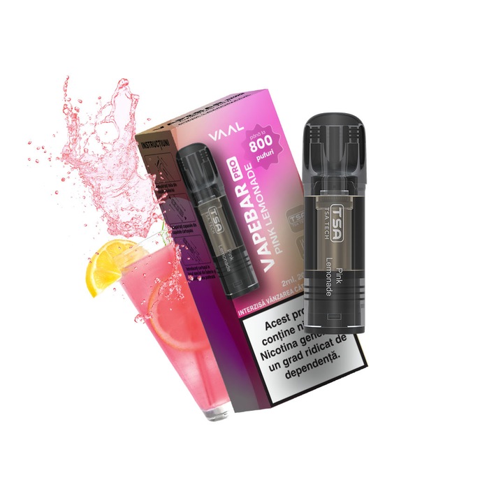 Cartus, VAAL Vapebar Pro 800, 2% - Pink Lemonade