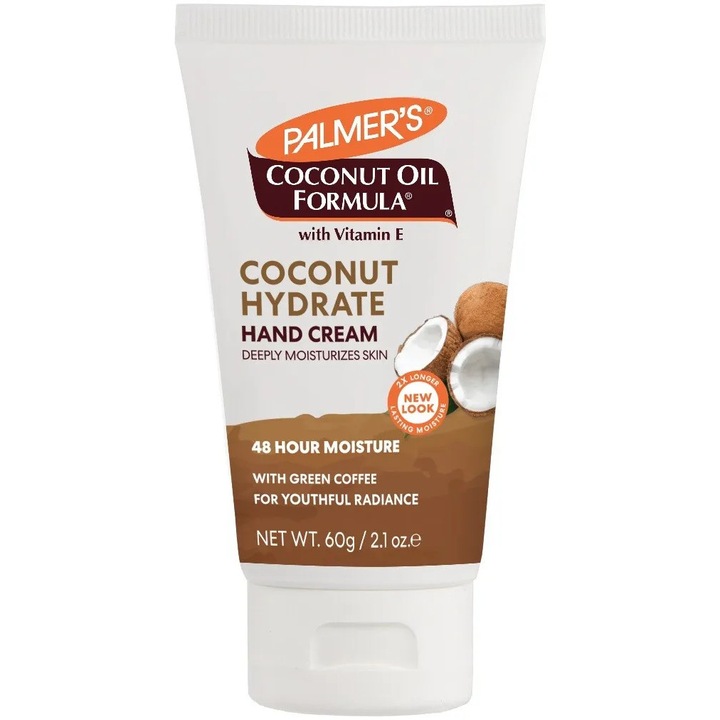 Crema de maini, Palmer's, Deeply Moisturizes Skin, Efect Hidratant si Absorbtie Rapida, Cu Ulei de Cocos, 60gr