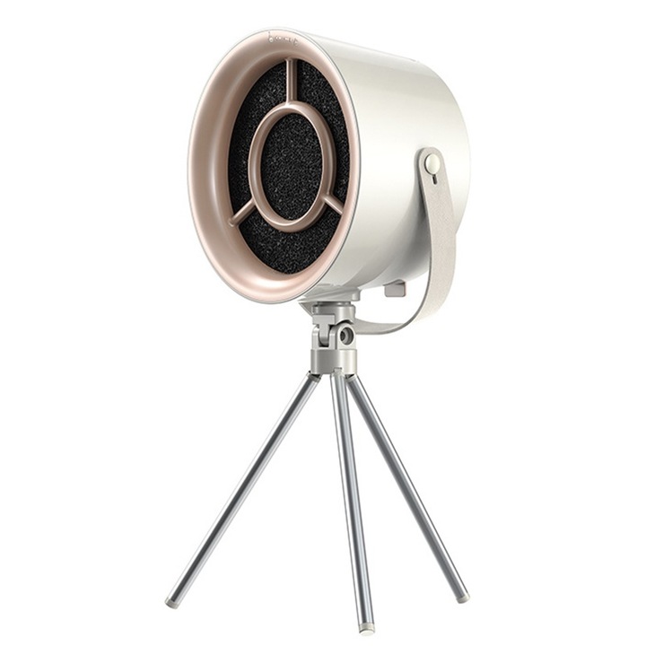 Кухненски абсорбатор Rqiurpn, Мини, Преносим, 3 скорости, Ефективна филтрация, Нисък шум, За малка кухня, Вътрешен грил, Фондю, Каравана, Бял