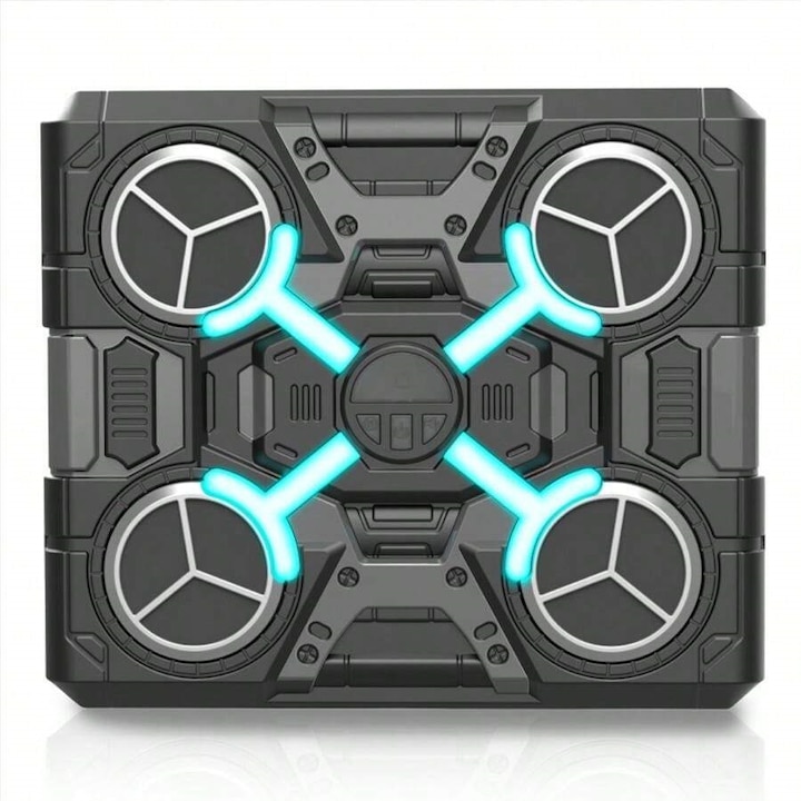 Bokszcéltábla, GOSTOCK®, Beépített hangszóró, Bluetooth kapcsolat, agility edzéshez, zenével, Gyerekeknek és felnőtteknek, Falra szerelhető, Palaszürke