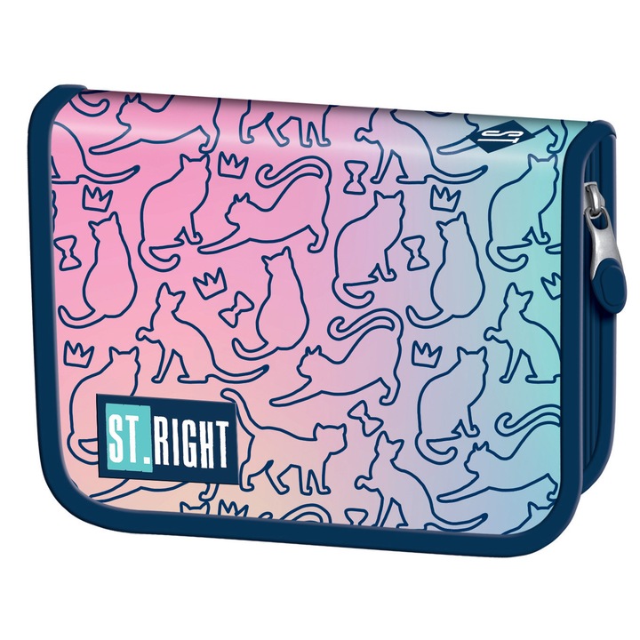 Penar neechipat 1 fermoar 2 extensii Majewski, Gama St. Right, Colectia Ombre Cats 2024, PC-03